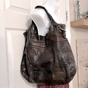 Elegant Patchwork Leather Tote